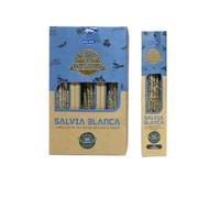NALE. Incienso ULLAS Orgánico 25g - Varillas Hechas a Mano 100% Naturales para Meditación, Yoga y Relajación - Aroma de Larga Duración (Salvia Blanca)