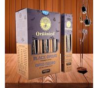 NALE. Incienso ULLAS Orgánico Black Opium - 25g - Varillas Hechas a Mano 100% Naturales para Meditación, Yoga y Relajación - Aroma de Larga Duración (Black Opium)