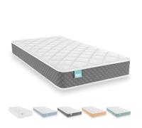 Nalui - Colchón Cuna Viscoelástico 140 x 70 cm Baby One Núcleo HR Adapt Foam, Tejido 3D Transpirable y Tejido Strech Hipoalergénico, Certificado Oeko-Tex® | Hecho en España. Altura ±12cm, Gris