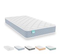 Nalui - Colchón Cuna Viscoelástico 140 x 70 cm Baby One Núcleo HR Adapt Foam, Tejido 3D Transpirable y Tejido Strech Hipoalergénico, Certificado Oeko-Tex® | Hecho en España. Altura ±12cm, Azul