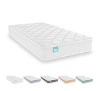 Nalui - Colchón Cuna Viscoelástico 70 x 140 cm Baby One Núcleo HR Adapt Foam, Tejido 3D Transpirable y Tejido Strech Hipoalergénico, Certificado Oeko-Tex® | Hecho en España. Altura ±12cm, Blanco