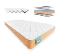 NALUI - Colchón Viscoelástico 160x190 One 15 con Firmeza Media y Grosor 15cm. Capa Viscoelástica Cloudfeel, Tejido Transpirable 3D Air Path y Multicapa 8 Airsoftpro. Fabricado en España, Melocotón