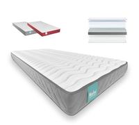 NALUI - Colchón Viscoelástico 90x200cm Gredos con Altura ±15cm. Tejido Strech y Tejido 3D Transpirable | Especial para Cama Nido | Firmeza Medio-Alta | Adaptable | Hecho en España,Gris