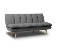 Nalui - Sofá Cama 3 Plazas Acolchado Extra 200x108x97cm Cloud Lines con Apertura Clic-Clac Y Doble Reclinación Lateral. Sofá Cama Chaise Longue, Patas de Madera Convertible en Cama Doble | Marengo