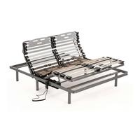 NALUI Somier articulado ProCare con Mando ProCare, 11 Láminas Madera de Haya de 10 cm y Estructura de Acero 135x25x190cm