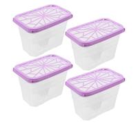 NAMOARLY 4 Piezas Caja Vacía para Absorbente de Humedad Reutilizable con Sello Hermético Almacenamiento Compacto de Alta Capacidad para Armarios y Espacios Interiores Diseño Sostenible