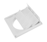 NAMOARLY Cubierta de Ventilación Exterior para Secadora Rejilla de Plástico Blanco, Máxima Extracción y Repuesto para Respiradero, Decoración Verano
