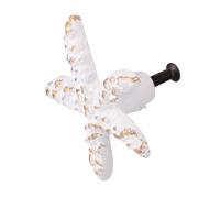 NAMOARLY Perilla Forma de Estrella de Mar de Cajón en Hierro Blanco Decorativa y Fácil de Instalar para Armario y Cómoda en Habitación Infantil Tema Oceánico