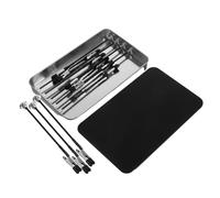 NAMOARLY Pinzas de Acero Inoxidable Herramientas Metálicas con Base Magnética de Cocodrilo Flexibles para Modelismo y Soldadura Manual para Construcción y Manualidades