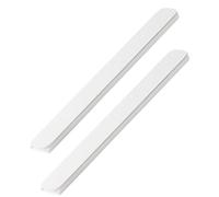 NAMOARLY Rieles Deslizantes 1 Par y Autoadhesivos Cajones y Armarios para de Guías de Plástico Blanco Hips Instalación Fácil Funcionamiento Suave para Muebles