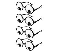 Namvo 4 uds. Gafas divertidas Gafas de ojos saltones Gafas de fiesta con ojos agitados Gafas de ojos saltones para accesorios fotográficos Fiestas Cosplay, etc.