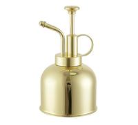 Namvo Botella pulverizadora para Plantas de 300 ml, pulverizador de Metal y Acero Inoxidable, regadera pequeña con Bomba Superior para suculentas de jardín Interior, Color Dorado