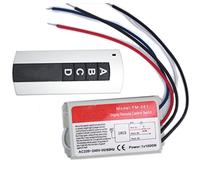 Namvo de Interruptor de Pared y Mando a Distancia unidireccional ON/Off 220V - 240V Pared de conmutación de Radio Digital de luz con Mando a Distancia Función de Control de retardo