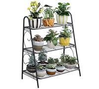 nanmenlong8 Soporte para Plantas Soportes for macetas de Hierro 3 Capas, Estante for Plantas, for suculentas, balcón, estantes for jardín Interiores Simples, for Zapatos, Libros, decoración del hogar
