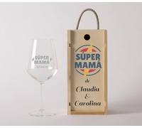 NANNUK | Copas De Vino Personalizadas De Cristal | Regalos Originales Para Mujer Y Hombre | Copas De Vino Tinto Grabadas | Regalo Dia de La Madre | Regalos Aniversario Pareja | Regalos Personalizados