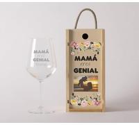 NANNUK | Copas De Vino Personalizadas De Cristal | Regalos Originales Para Mujer Y Hombre | Copas De Vino Tinto Grabadas | Regalo Dia de La Madre | Regalos Aniversario Pareja | Regalos Personalizados
