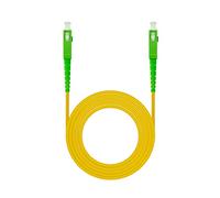 Nanocable 10.20.0000-100 - Cable de Fibra Óptica para Router SC/APC a SC/APC Monomodo Simplex LSZH, Color Amarillo, 100 m