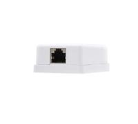 Nanocable 10.21.1501 - Roseta de superficie RJ45 con 1 toma de conexión, Cat.6 UTP, blanco