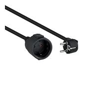 Nanocable Cable alargador de alimentación Schuko Negro 2 m