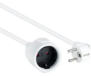 Nanocable cable de alimentación alargador, blanco, 2 m