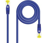 Nanocable Cable de Red Ethernet RJ45 LSZH Cat.6A SFTP, AWG26, 100% Cobre, Libre de alogenos, Azul, latiguillo de 2.0mts Blue