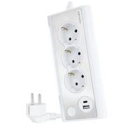 Nanocable regleta de sobremesa con 3 tomas de tierra y 2 usb´s con lu