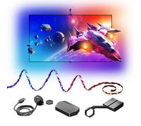 Nanoleaf 4D V2 Tira LED Espejo de Pantalla para TV 65", Retroiluminación RGB Inteligente, Zigzag Flexible con Cámara, Música Sync, Wi-Fi/Bluetooth, Control App y Voz (Alexa/Google/Apple)
