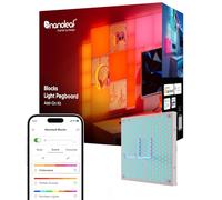 Nanoleaf Kit de expansión Blocks – 1 panel perforado, RGBW, 2 ganchos, requiere kit de inicio (1)