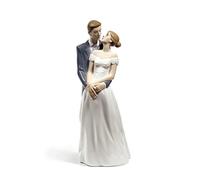 NAO Un Día Inolvidable. Figura Decorativa Pareja de Novios en Porcelana Brillo. Escultura Ornamental Que Representa a 2 Recien Casados en Su Boda para Decoración del Hogar