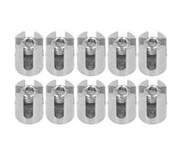 Naroote Abrazadera de Cable Cruzado Clip de Cuerda de Alambre de Acero Inoxidable 316 10 Piezas para Barandilla de Cable de Menos de 8 Mm Mantiene Líneas Cruzadas de 90 Grados para Uso