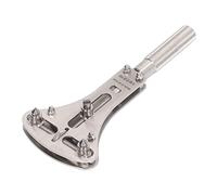 Naroote Abridor de Reloj de 3 Puntos Herramienta Duradera de Acero Inoxidable para Abrir la Caja Trasera, para Quitar el Tornillo de la Batería del Reloj, Tamaño Aplicable 17-50 Mm para