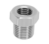 Naroote Adaptador de Acero Inoxidable de 1/16 pulg. NPT Hembra a 1/8 pulg. NPT Macho para Aplicaciones Hidráulicas y Neumáticas Automotrices con Construcción Duradera