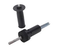 Naroote Adaptador de Aguja de Martillo Eléctrico, Vástago Redondo, 2 Orificios, 2 Ranuras, Accesorio de Aguja de Acero de Aleación con Ergonómico, Ideal para Eliminar óxido de Metal, Cincelar Hormigón