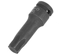 Naroote Adaptador de Enchufe de Llave de Impacto de 1/2", Molibdeno Cromado Negro Duradero para Mantenimiento y Maquinaria de Automóviles, T50-T90 (T80)