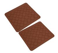 Naroote Bandeja de Silicona para Macarons, 28x25cm Tapete de Horno | Material de calidad alimentaria, resistente al calor hasta 230 ℃, fácil de limpiar, reutilizable, apto para hornos y