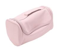 Naroote Bolsa de Viaje para Herramientas para el Cabello, Estuche para Secador de Pelo de PU con Forro Suave, Contenedor de Herramientas de Peinado con Múltiples Compartimentos con Gancho para (Pink)