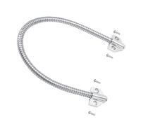 Naroote Cable de Puerta Blindado, Puertas de Salida Comerciales Electrificadas, Cable con Alarma de Seguridad, Conducto de Alambre de Bucle con Manguito de Montaje Expuesto de Aleación de Zinc,