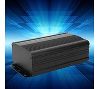 Naroote Caja de Proyecto de Aluminio Negro Mate, Carcasa Duradera para Placa de Circuito, 55x95x150mm