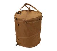 Naroote Cubo de Basura para Acampada de 62 L, Cubo de Basura Plegable con Clips de Fijación Reforzados y Estacas para el Suelo, Asas de Cinta, para el Hogar, el Garaje, la Acampada (BROWN)