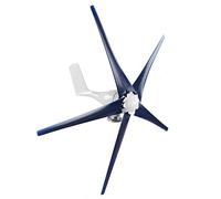 Naroote Generador de Turbinas Eólicas de 800W y 5 Palas para Carga Marina y Doméstica, Diseño Confiable de Imán Permanente (48V)