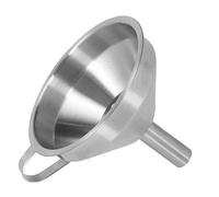 Naroote Juego de Embudo de Acero Inoxidable, Embudo Grande Multifuncional con Colador para Uso en Cocina, Kit de Industrial Duradero, 3 Unidades