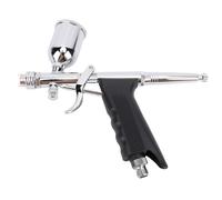 Naroote Kit de Aerógrafo, Pistola de Aerógrafo de Alimentación de Doble Acción, Agujas de 0,3 Mm, Vaso de Líquido de 15 Cc, Cepillo de Aire Multiusos, Ideal para Maquillaje, Modelo, Colorear,
