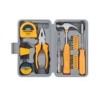 Naroote Kit de Herramientas de Bricolaje para el Hogar de 24 Piezas, Puntas de Herramientas de Acero Al Carbono de Primera Calidad, Kit de Probador de Voltaje con Cinta Eléctrica y Caja de