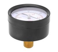 Naroote Manómetro De Vacío De Aire, Manómetro Mini Dial, Medidor De Presión Atmosférica 0 ~ -30 inHg / 0 ~ -1 bar, 50 mm