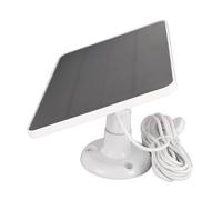 Naroote Panel Solar de Cámara Al Aire Libre, Solay Camera Sapeau 4W 5V Luz con Base para Arlo Pro 4 Ultra 2 Pro 3 (White)