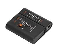 Naroote Probador de Cables de Red LED ABS Detección Precisa para Cables RJ45 RJ11, Probador de LAN Portátil Práctico para Uso Doméstico u Oficina