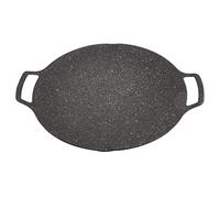 Naroote Sartén Antiadherente Coreana para Barbacoa, Estufa para Exteriores, Utensilio para Acampar y Asar a la Parrilla (Tipo Universal 30cm)