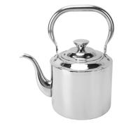 Naroote Tetera para Estufa con Infusor Extraíble Acero Inoxidable 304, Tetera con Asa, Compatibilidad Universal para Todas las Estufas, Boquilla Cuello de Cisne de Apertura (2L)