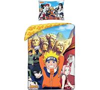 Naruto Shippuden Funda Nórdica Cama 90 140x200 + Funda Almohada 70x90 Niño