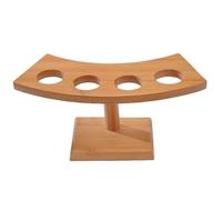 NASSMOSSE Soporte para Rollos de Sushi, Soporte para Conos de Helado de bambú de Estilo japonés con 4 Agujeros, para Sushi Temaki para Decoraciones de Cocina y Comedor